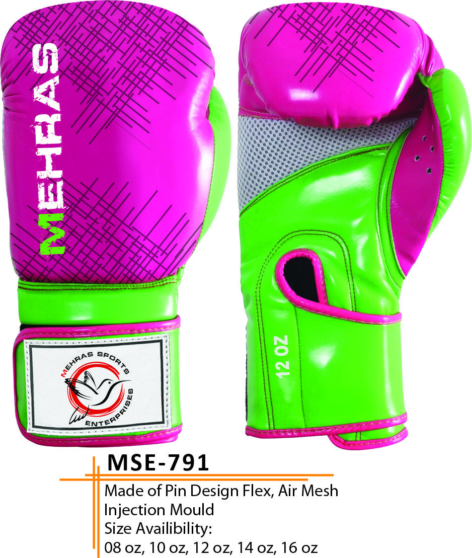 Pin Design Flex Gloves – Pink/Green MSE-791